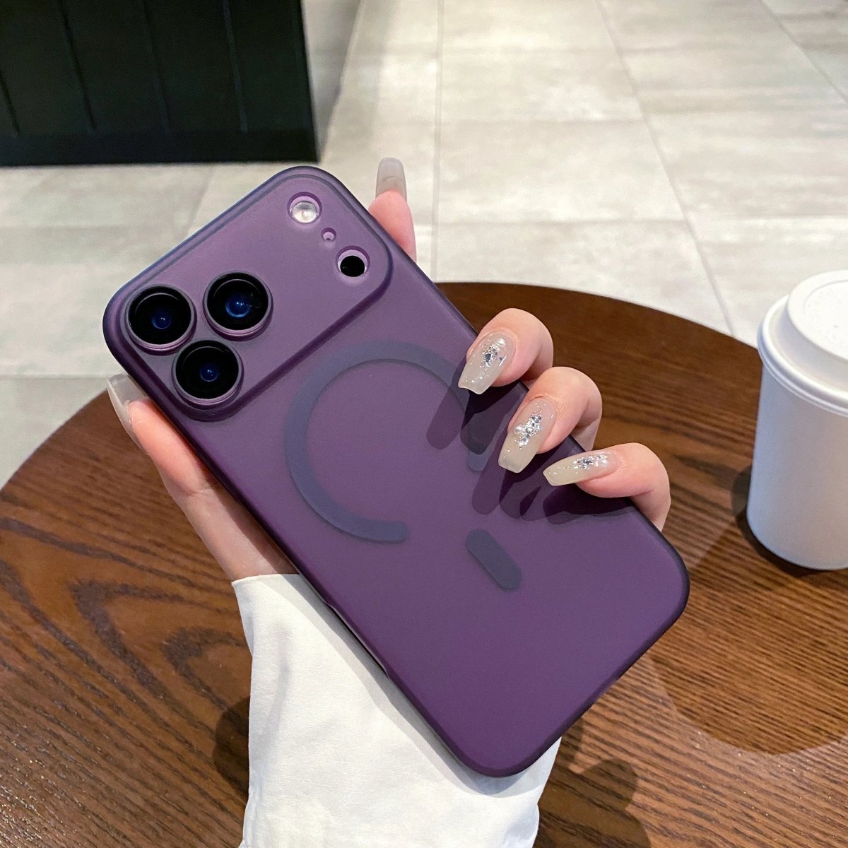 BowLift | AURACLEAR – Ultra-Thin Matte Clear MagSafe Case for iPhone