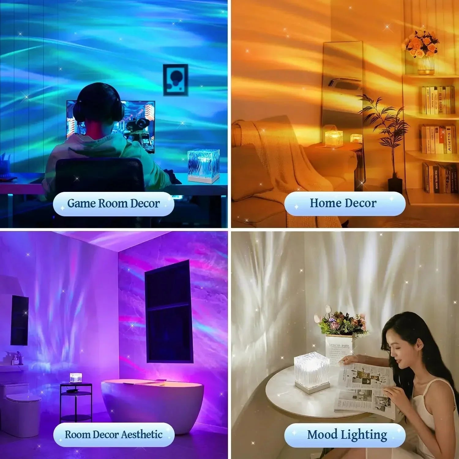 BowLift | Aurora Water Wave Projector Night Light
