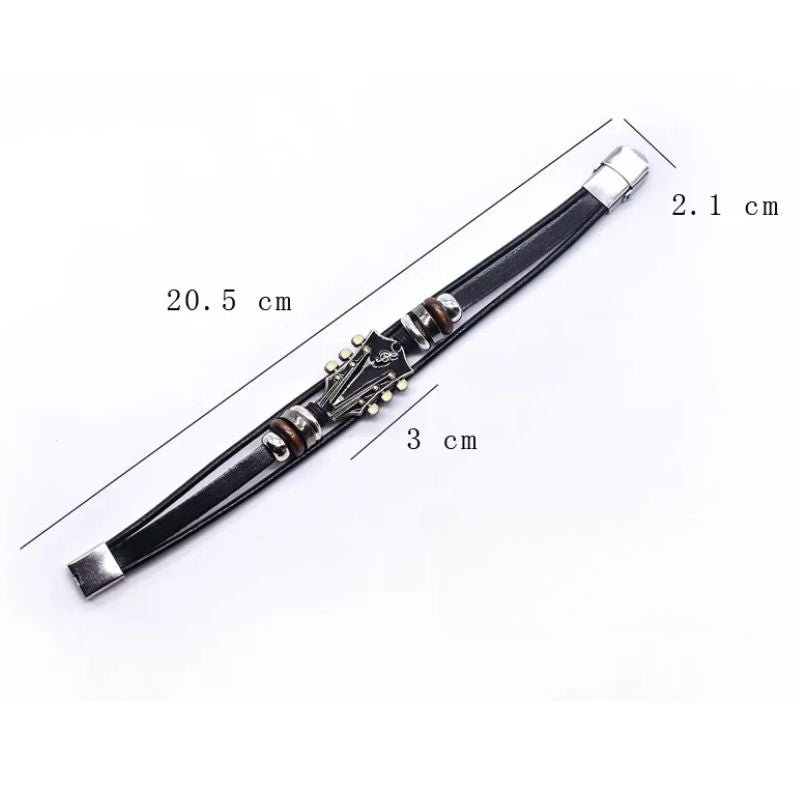 BowLift | AXECHORD – Guitar Leather Bracelet with Vintage-Inspired Design