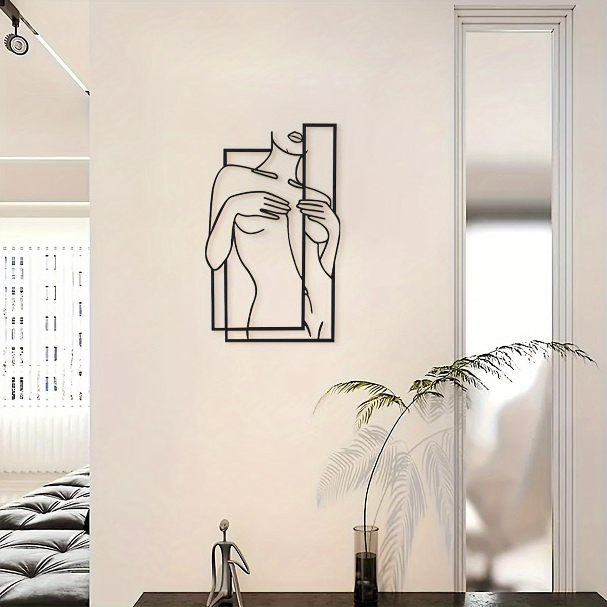 BowLift | LineaArt Metal Wall Decoration - Modern Minimalist Wall Art for Bedroom