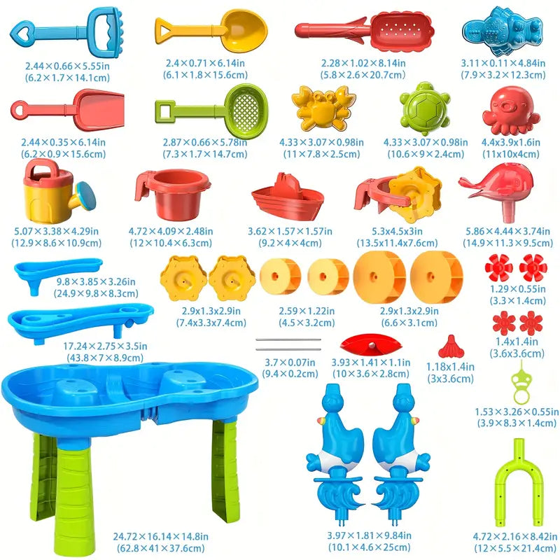 BowLift | 3-Layer Sand and Water Table | Fun & Educational Playset for Kids Ages 1–5
