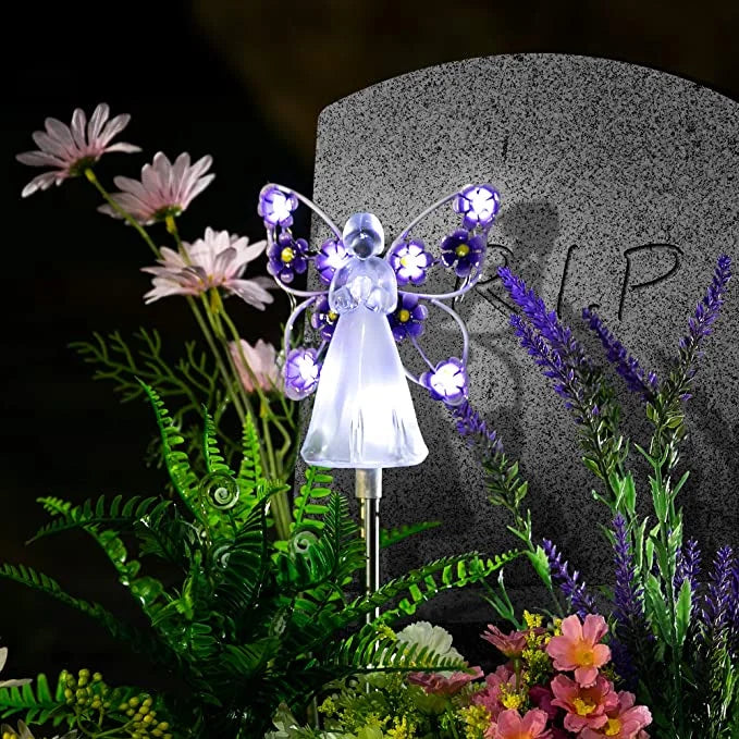 BowLift | Luminous Haven Solar Angel LED Garden Light – Elegant Outdoor Illumination for Gardens and Memorials
