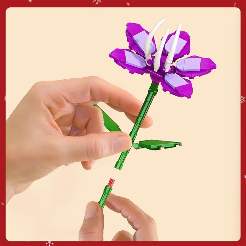 BowLift | Flower Bouquet Building Block Christmas Advent Calendar Set - Christmas Gift