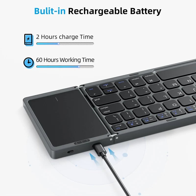 BowLift | Foldable Bluetooth Keyboard with Touchpad