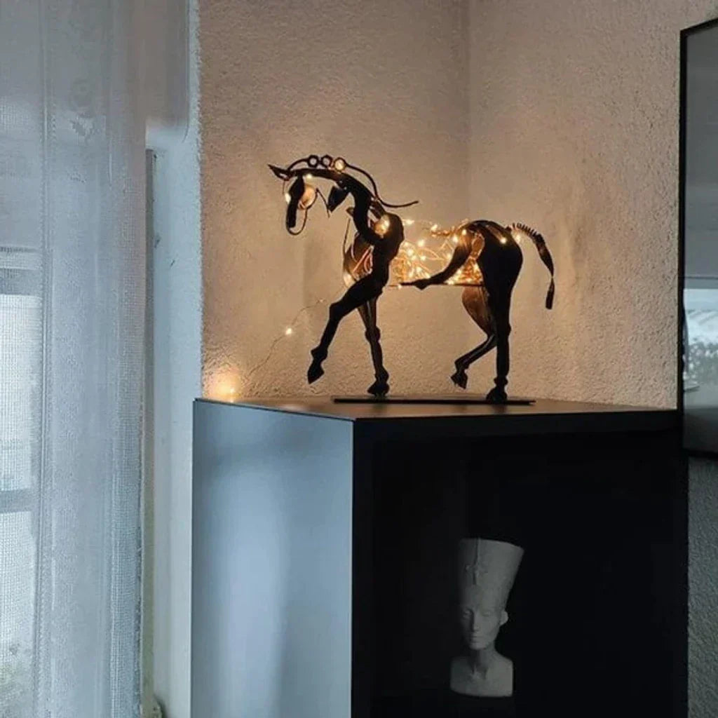 BowLift | Horse Sculpture - AdonisMetal - Rustic Elegance - Timeless Decorative Piece