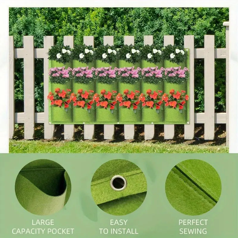BowLift | Felt Plant Bag for Vertical Wall Mounting – Three-dimensional, Non-woven Plant Bag