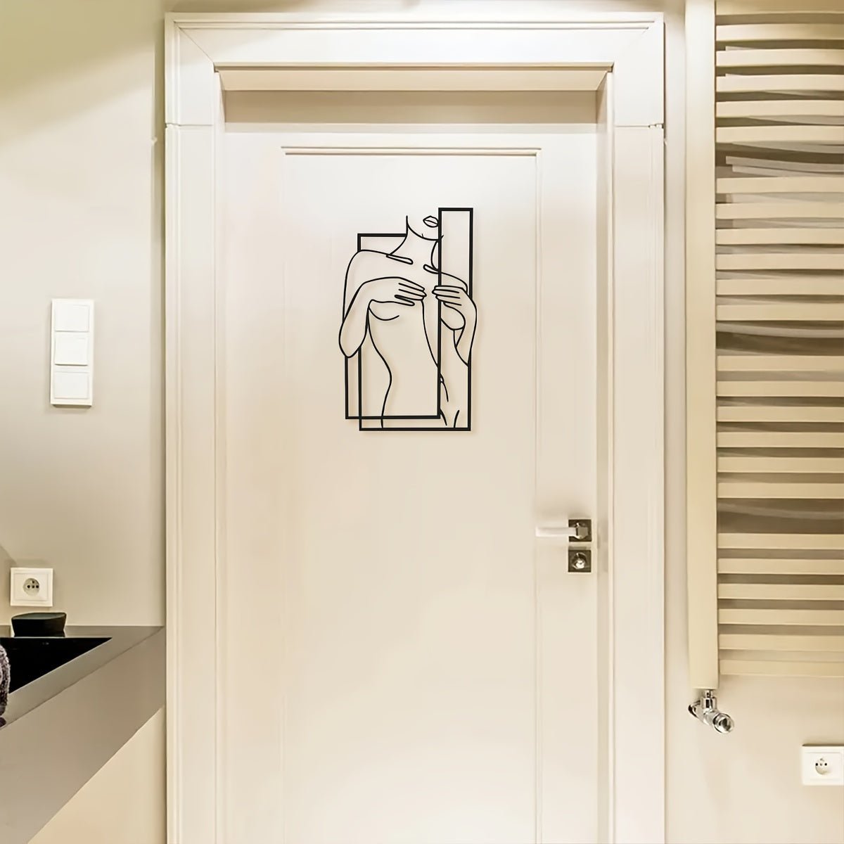 BowLift | LineaArt Metal Wall Decoration - Modern Minimalist Wall Art for Bedroom