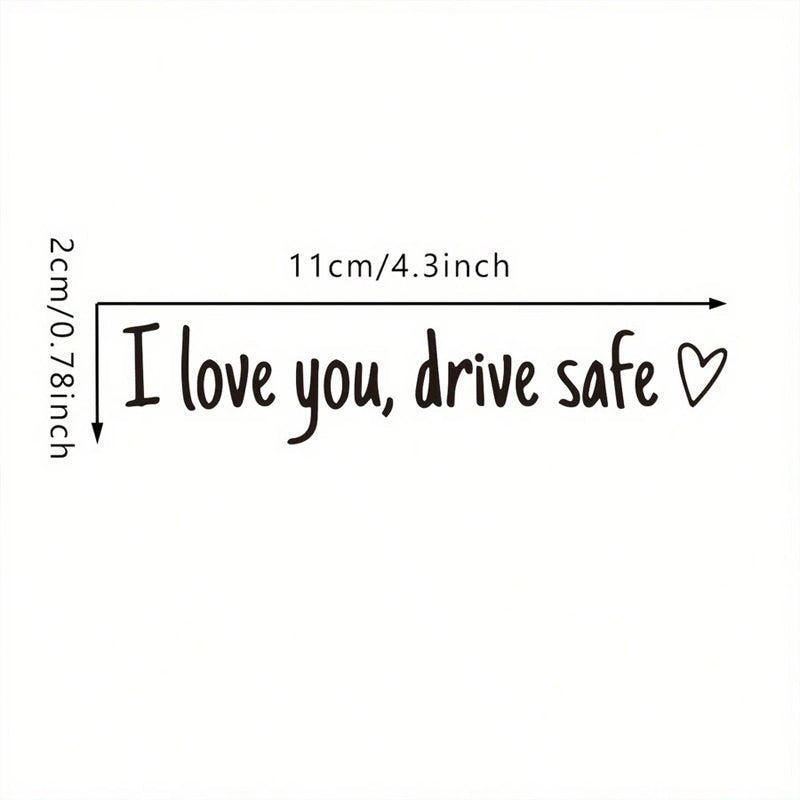 BowLift | I Love You Driving Safe Mirror Sticker