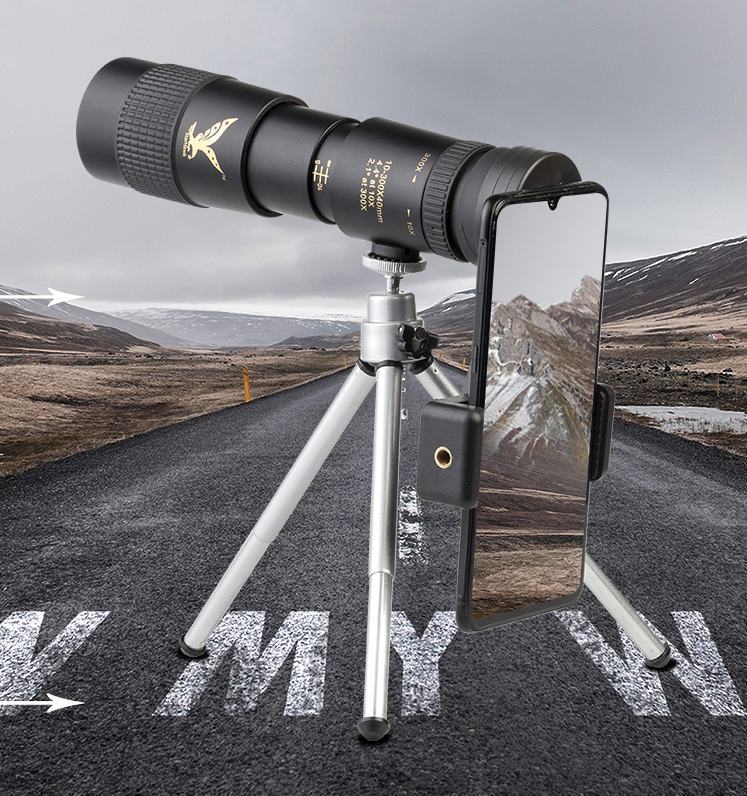 BowLift | 4K 10-300X40mm Super Telephoto Zoom Monocular Telescope