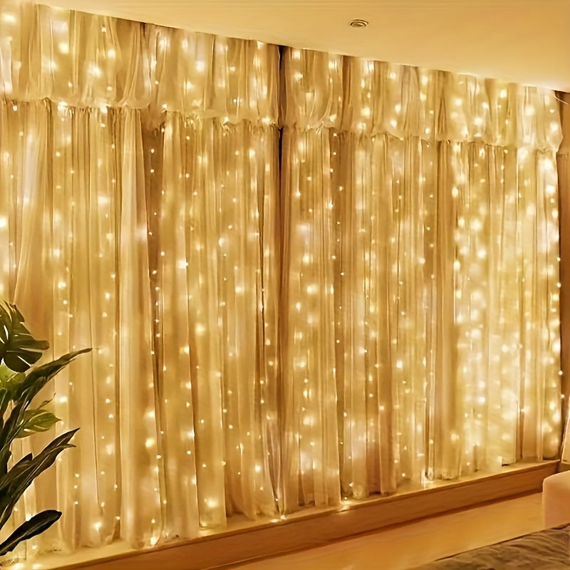 BowLift | Fairy Lights Curtain Warm White LED USB Set