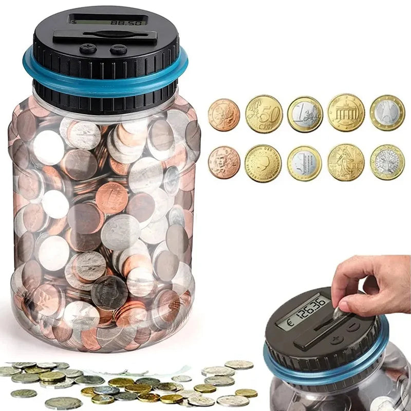 BowLift | Electronic Piggy Bank Counter Coin Digital LCD Counting Coin Money
