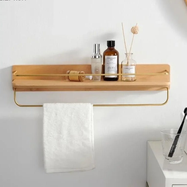 BowLift | BAMBOORA – Bamboo Wall-Mounted Coat Rack with Shelf for Smart Storage