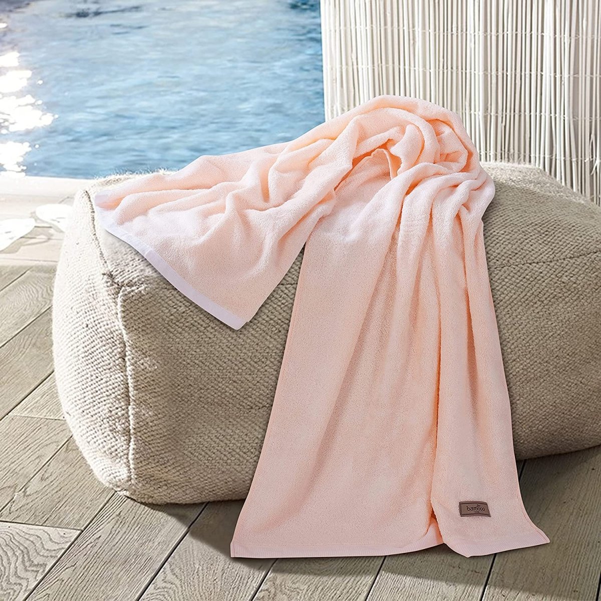 BowLift | Bambora Plush Bath Towel | Extra-soft bamboo fabric for spa, gym, and home use