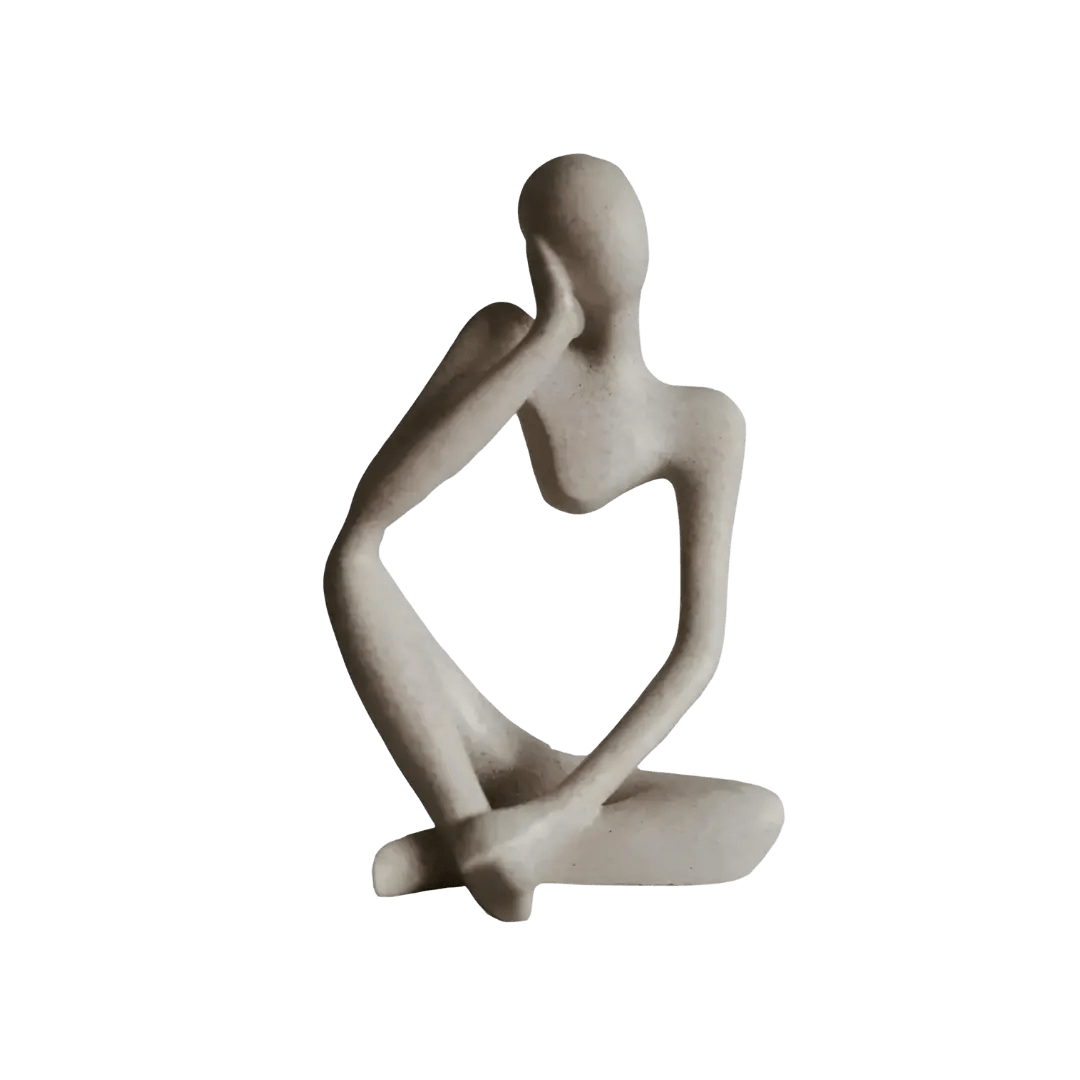 BowLift | Abstract Thinker Resin Sculpture – Home Decor