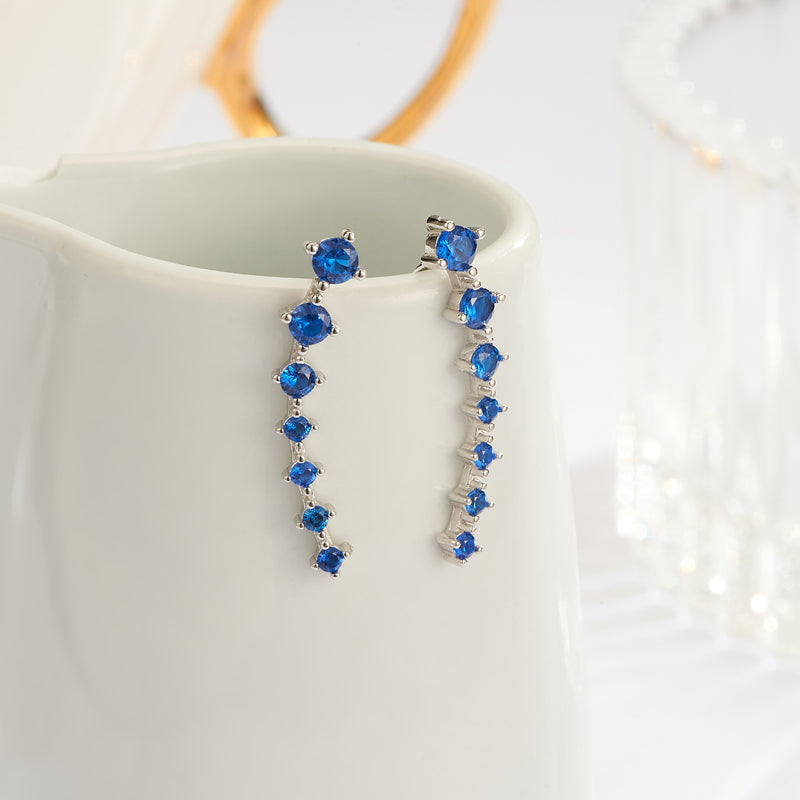 BowLift | Glamour | Shiny Zircon 925 Sterling Silver Earring