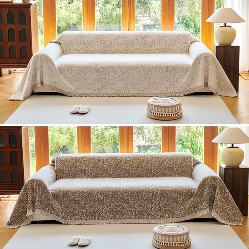 BowLift | Modern Boho Cotton Sofa Cover Reversible Design