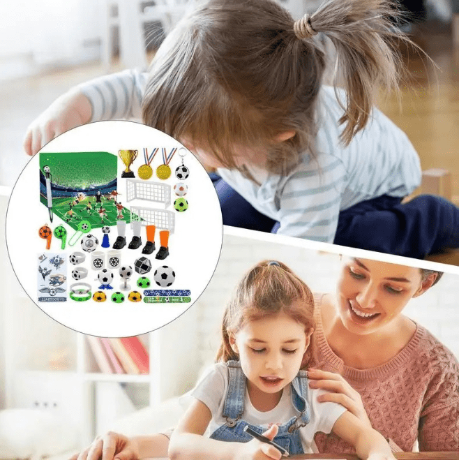 BowLift | BoxCalendar – Advent calendar for children with a football stadium to build yourself