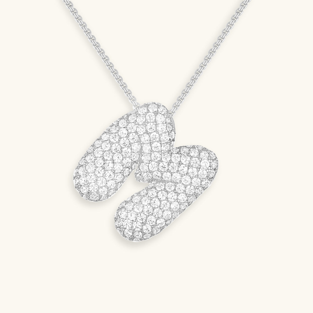 BowLift | Bubble Initial-Diamond-Necklace