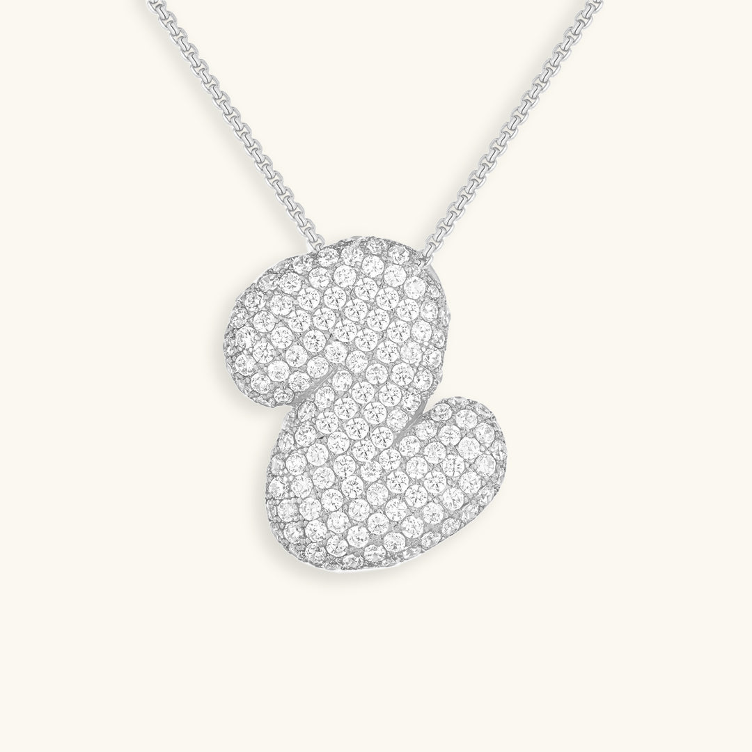 BowLift | Bubble Initial-Diamond-Necklace