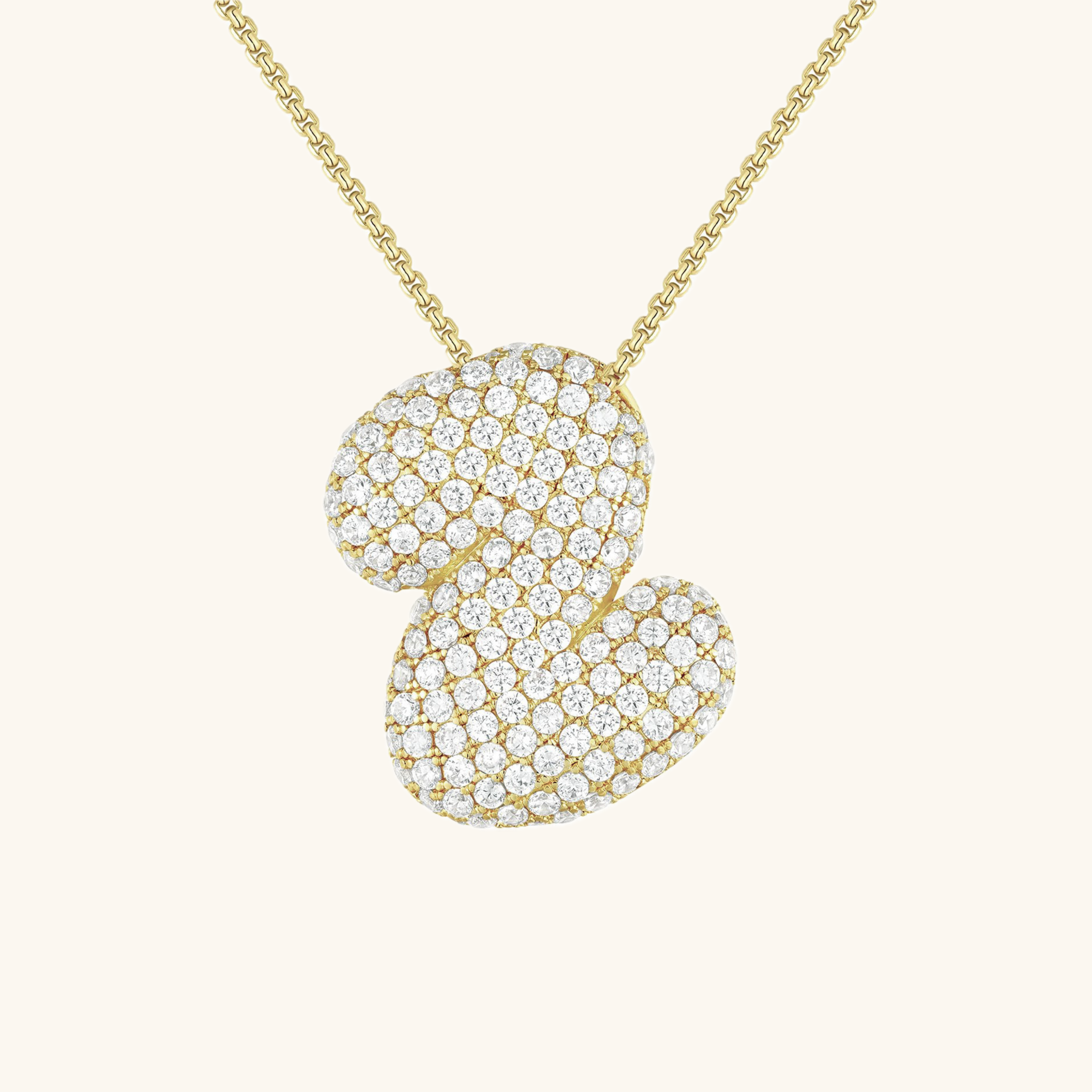 BowLift | Bubble Initial-Diamond-Necklace