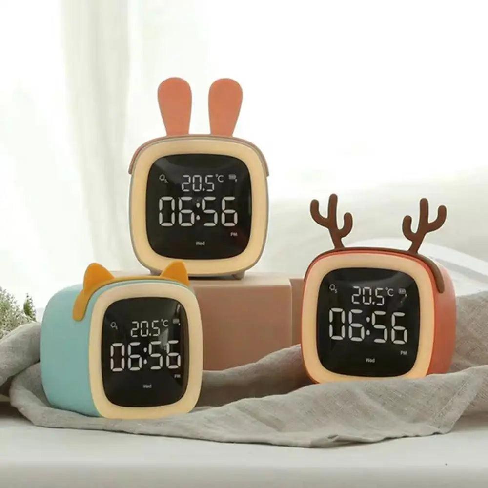 BowLift | BunnyGlow - LED Alarm Clock – Night Light with Digital Display & Timer