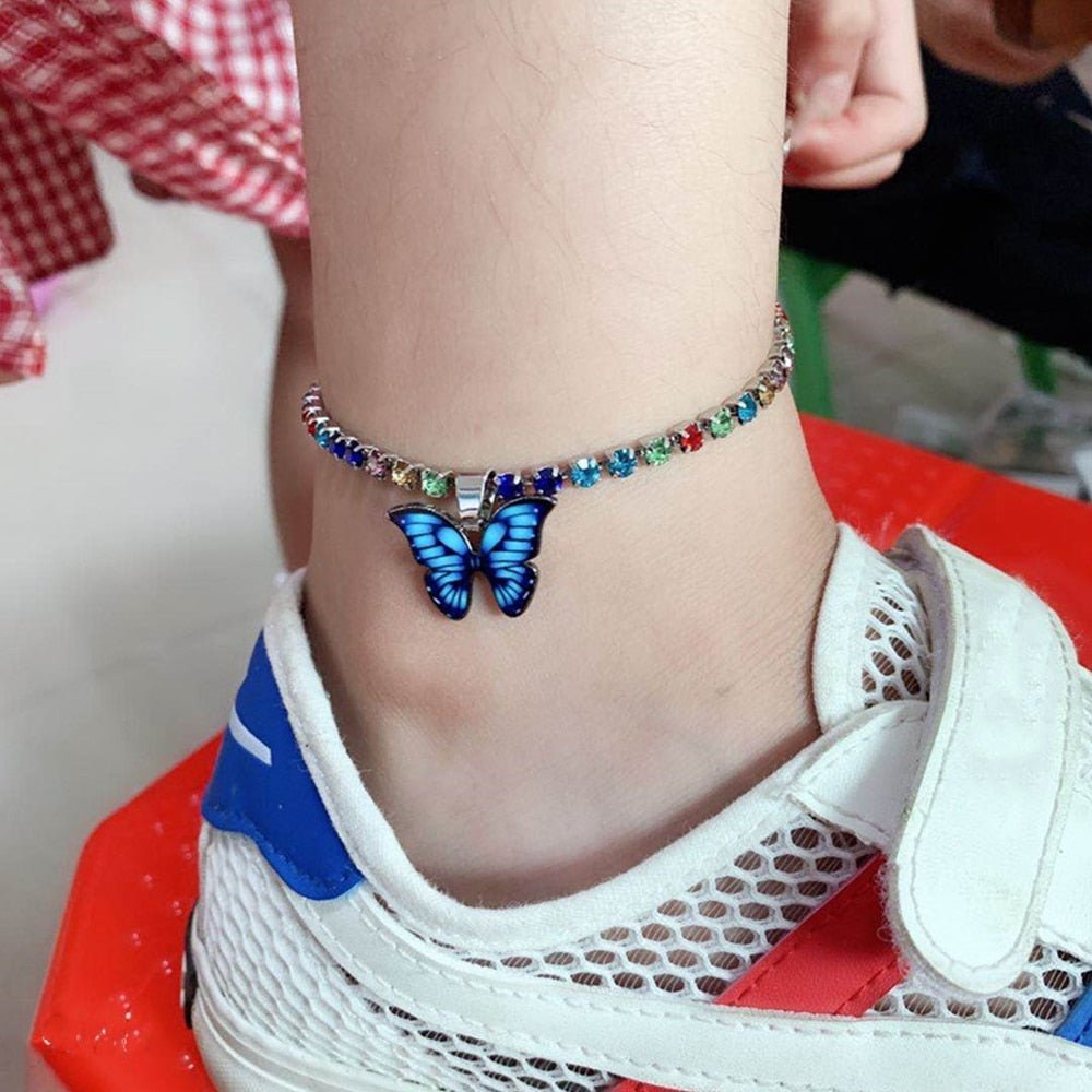 BowLift | Butterfly Rhinestone Anklet