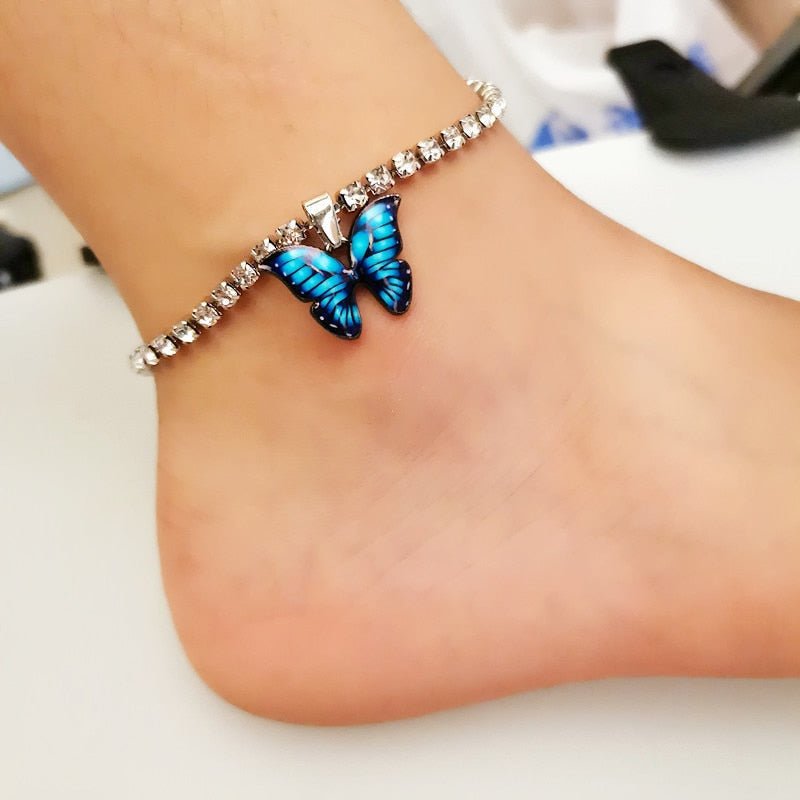 BowLift | Butterfly Rhinestone Anklet