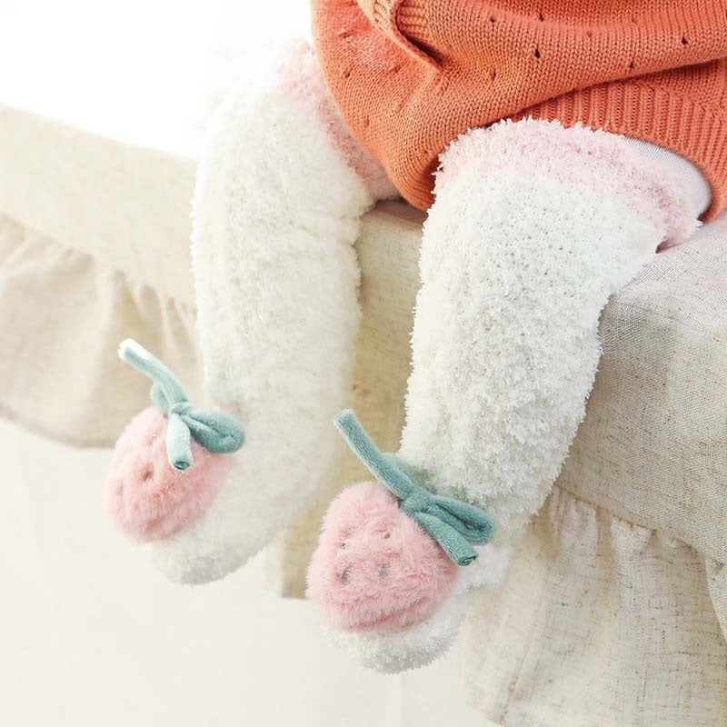 BowLift | A Pair of Baby Cute Coral Fleece Socks