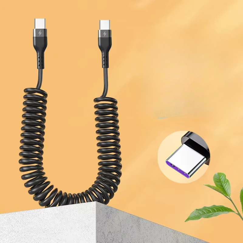 BowLift | Universal Spring Telescopic Fast Charging Cable USB-C & Lightning