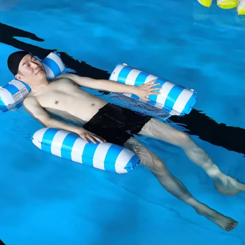 BowLift | Inflatable Water Hammock Recliner Pool Float Lounge Bed