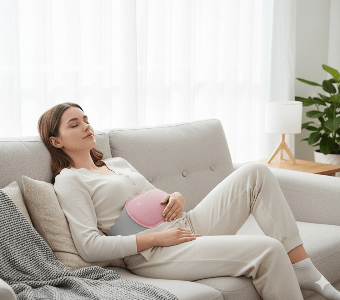 BowLift | CALMCORE – Electric Abdominal Heating Pad with Heat & Vibration