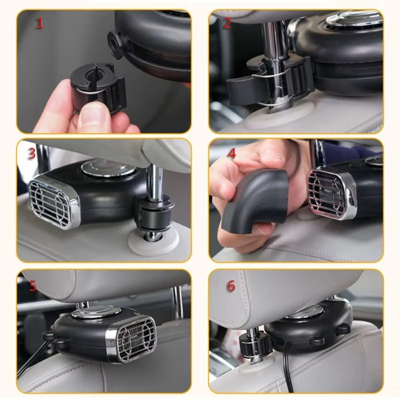 BowLift | 12V Portable Car Heater with 360° Angle Adjustment