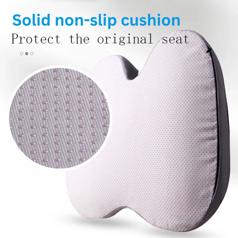 BowLift | Ergonomic Memory Foam Car Seat Cushion – Tailbone & Sciatica Support Pillow