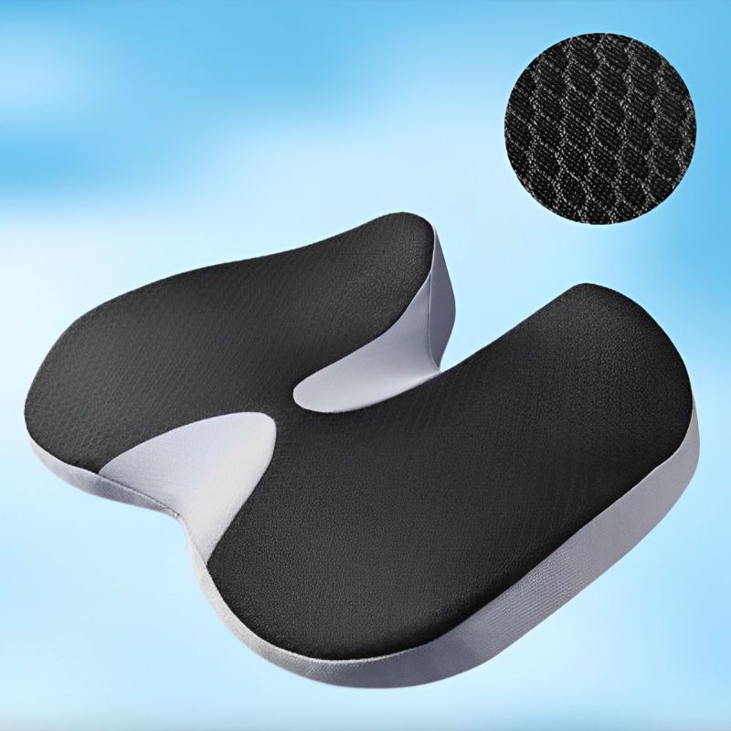 BowLift | Ergonomic Memory Foam Car Seat Cushion – Tailbone & Sciatica Support Pillow