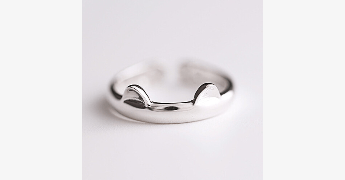 BowLift | Cat Ring Fashion Jewelry - Stainless Steel Silver Coated Ring with Unique Design