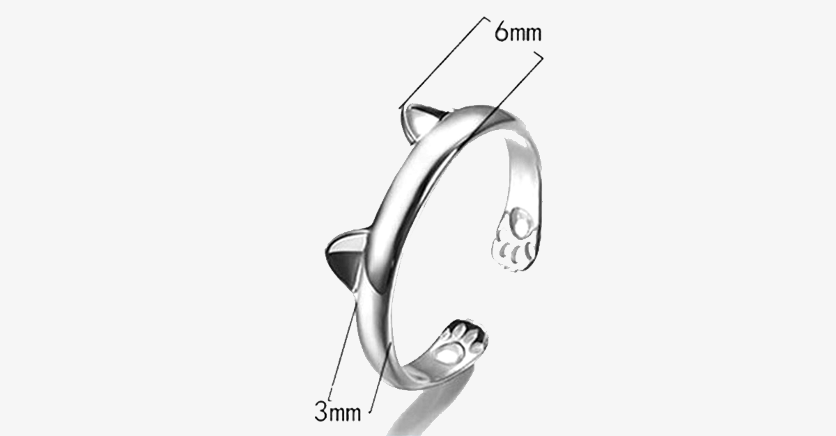 BowLift | Cat Ring Fashion Jewelry - Stainless Steel Silver Coated Ring with Unique Design