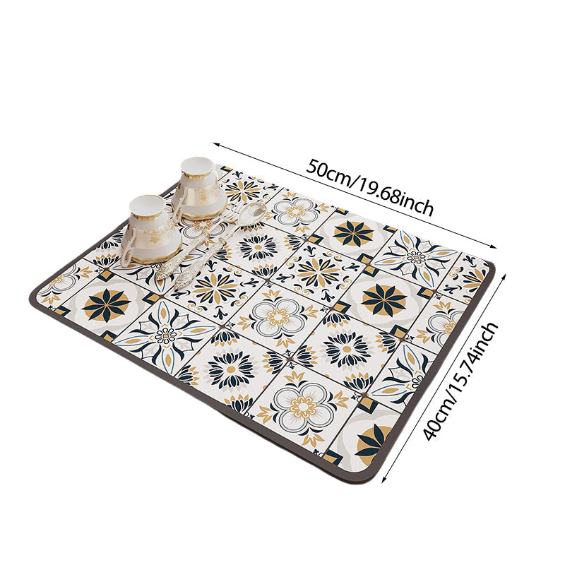 BowLift | Retro Quick-drying Water-repelling Mat for Kitchen-Bar-Countertops