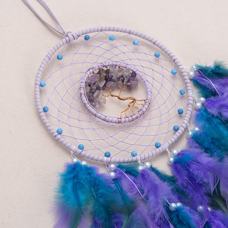 BowLift | Frendorf Crystal Tree of Life Feather Glow Dreamcatcher