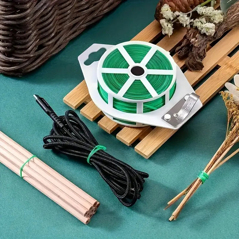 BowLift | Garden Wire Twist Band – 50m Roll for Plants and Gardening