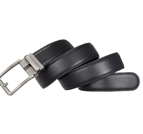 BowLift | Adjustable No-Hole Leather Belt for Men