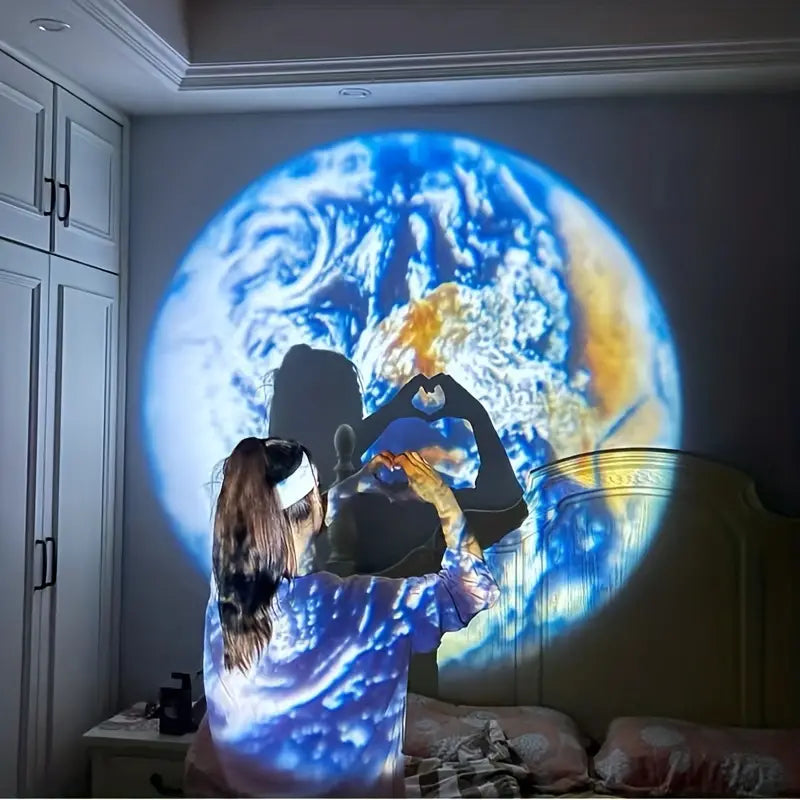 BowLift | CelestiaGlow Earth and Moon Projector Lamp