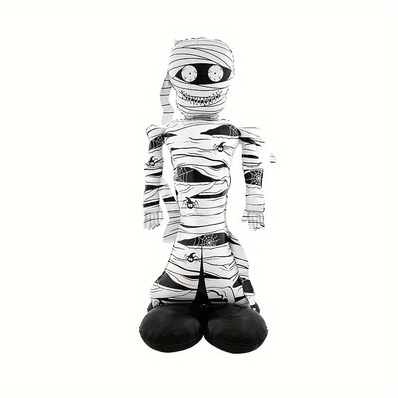 BowLift | Halloween Cartoon Inflatable Mummy Decoration | Spooky Freestanding Prop