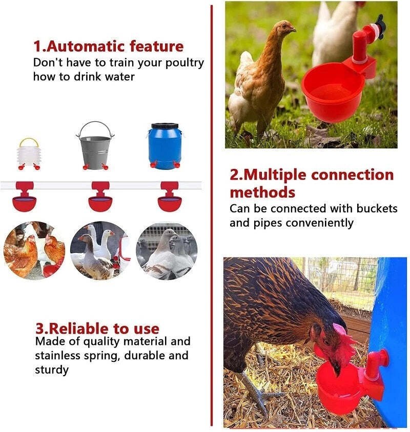 BowLift | Automatic Chicken Water Cup Bird Coop