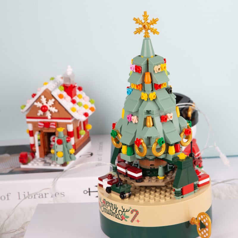 BowLift | 360 PCS Music Box Christmas Tree Building Blocks