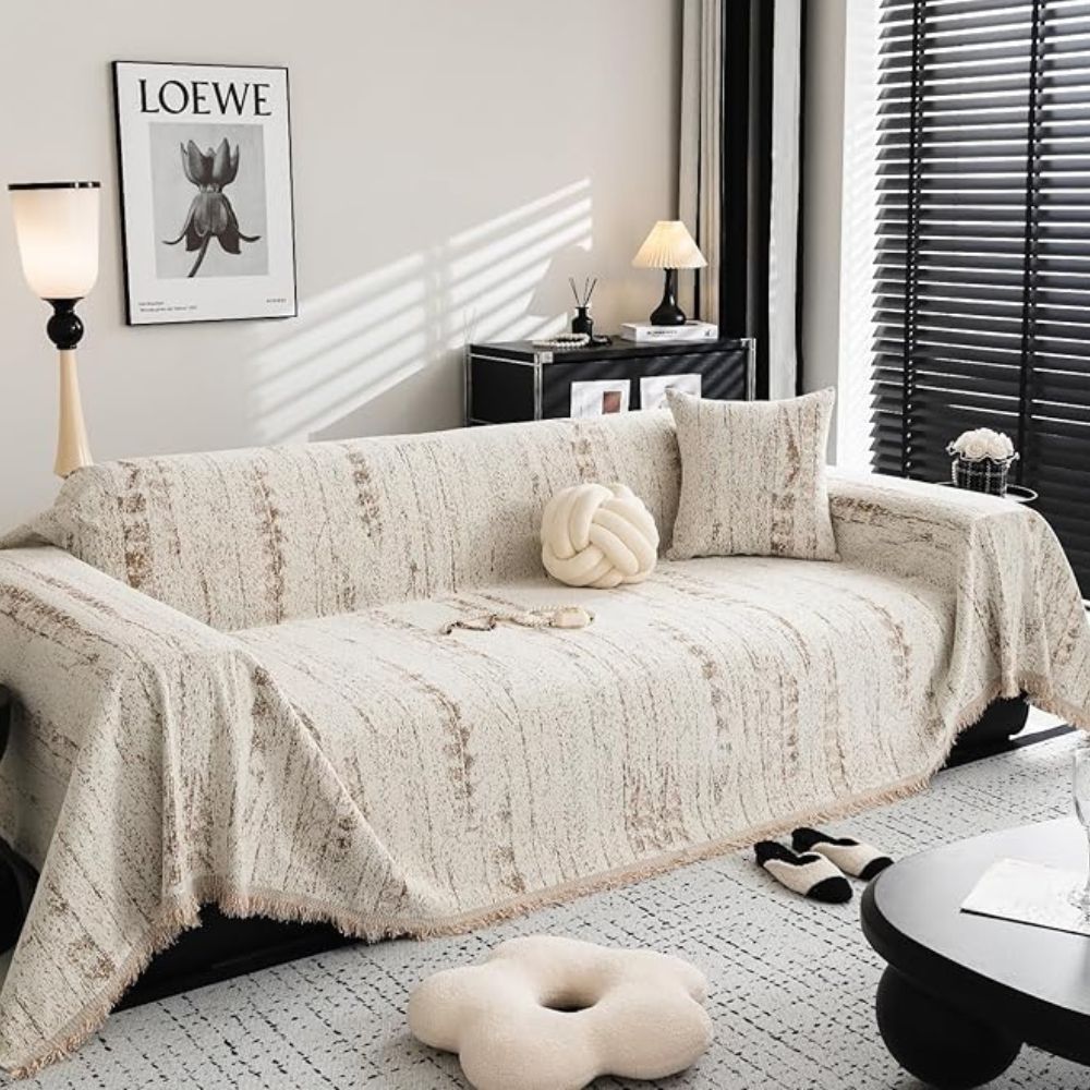 BowLift | CHENILUX – Elegant Chenille Sofa Cover for Protection & Style