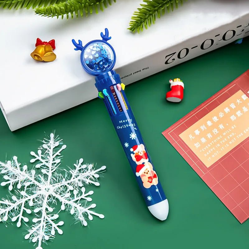 BowLift | Christmas Ballpoint Pen Set Of 10 – Perfect Gifts for Kids This Merry Season & New Year