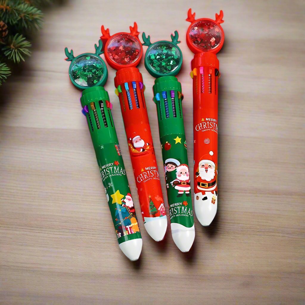 BowLift | Christmas Ballpoint Pen Set Of 10 – Perfect Gifts for Kids This Merry Season & New Year