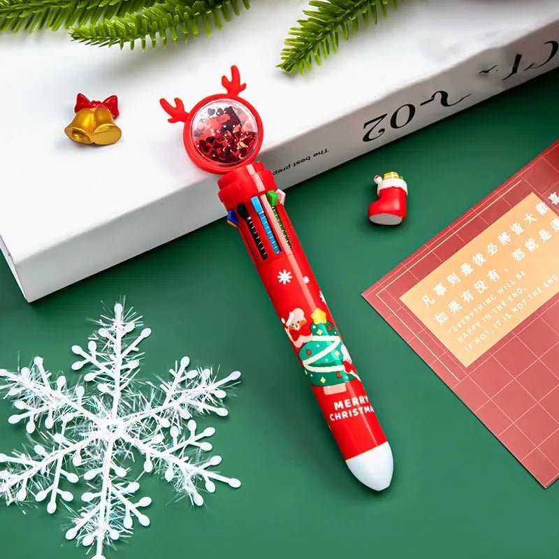 BowLift | Christmas Ballpoint Pen Set Of 10 – Perfect Gifts for Kids This Merry Season & New Year