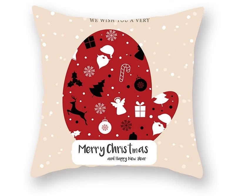 BowLift | Christmas Cushion Cover – Festive Santa & Elk Design for Holiday Decor & Perfect New Year Gift