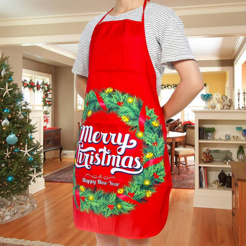 BowLift | Christmas Cute Cooking Apron - Set of 6 - Home Kitchen Cooking Baking Oil-proof Apron